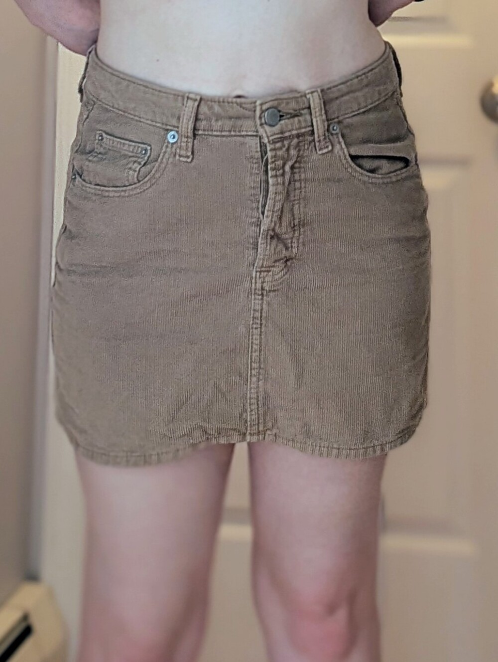 Universal Thread Tan Mini Skirt